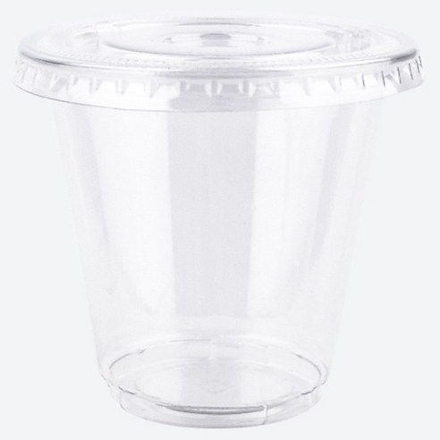 투고팩 PET컵 140ml x 50p + 평뚜껑 무타공형 50p 세트, 1세트