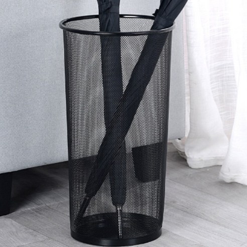 앞날창창 철제 스탠드 우산꽂이, 1개, 블랙
