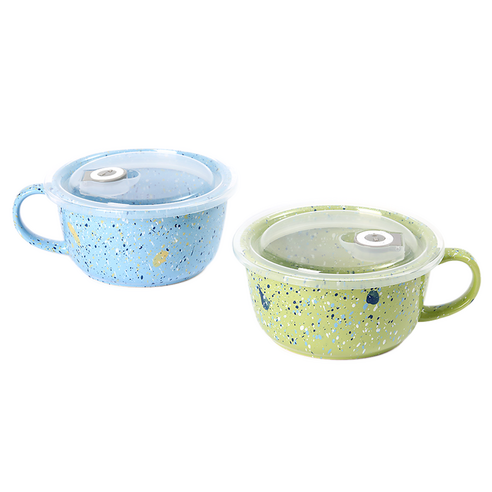 폴마르켄 전자렌지용 라면 찜기 600ml x 2종 세트, 퍼시픽 블루, 가든 그린, 1세트
