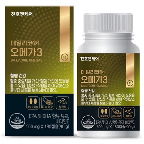 데일리코어 오메가3, 180정, 90g, 1개