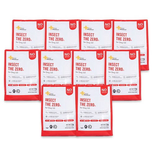 마이펫닥터 인섹트 더 제로 포 독 3.0 동애등에 알러지 사료, 곤충, 1kg, 10개