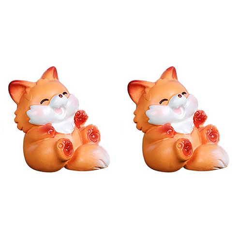 라벤티아 동물 장식품 여우 타입1, 2개