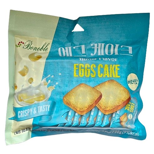 보노블 에그 케이크 쿠키 버터맛, 200g, 1개