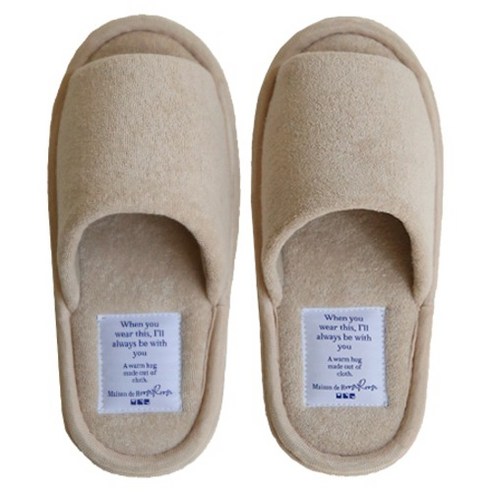 메종드룸룸 테리 홈 실내화 베이지 × 290mm × 1개, 베이지 × 290mm × 1개 섬네일