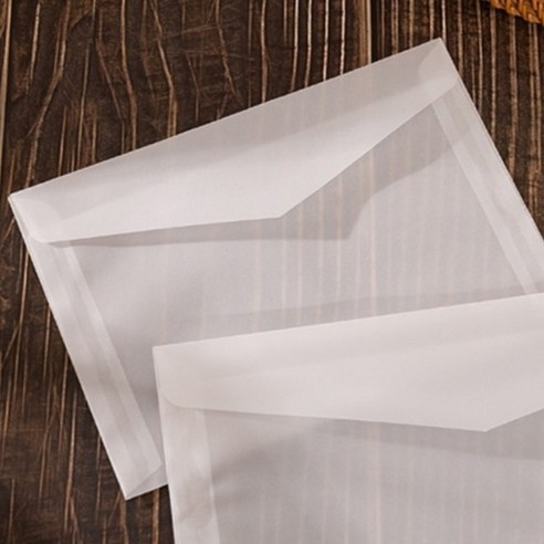 일상속반짝 편지봉투 16 x 11 cm, 투명, 10개