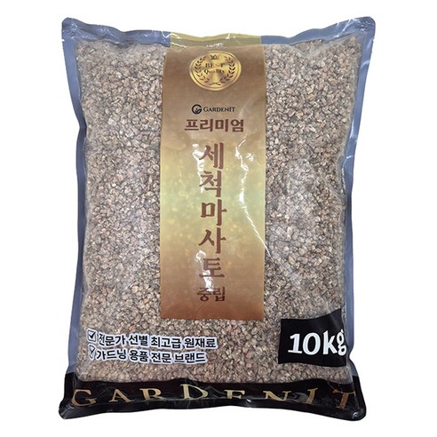 가든잇 두번씻은 프리미엄 세척마사토 중립, 10kg, 1개