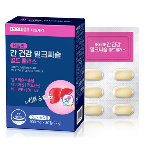 대원제약 데일리 간 건강 밀크씨슬 골드 플러스 27g, 30정, 1개