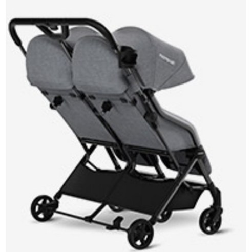 안전하고 편리한 쌍둥이 유모차