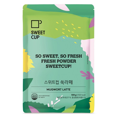 스위트컵 쑥라떼 파우더, 1개, 500g, 1개입