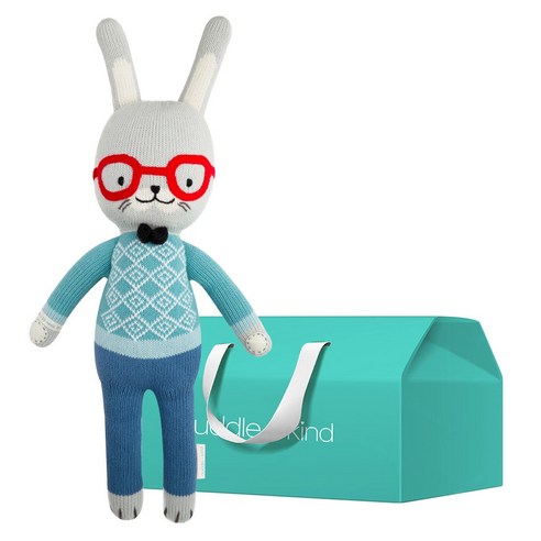 커들앤카인드 100% 핸드메이드 애착인형 + gift box 세트, 리틀 베네딕트 버니(인형), 1세트