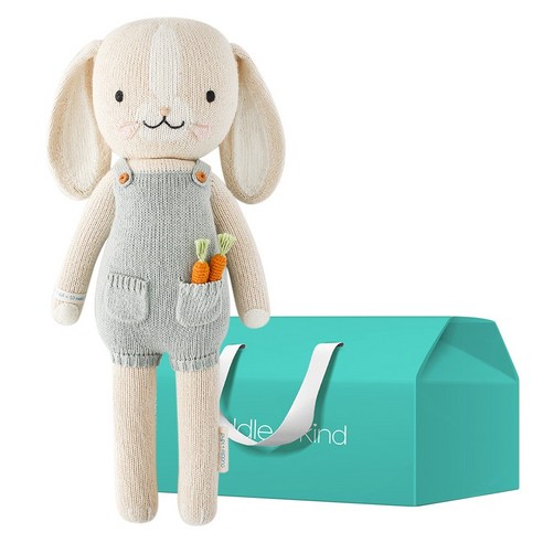 커들앤카인드 100% 핸드메이드 애착인형 + gift box 세트, 리틀 헨리 버니(인형), 1세트