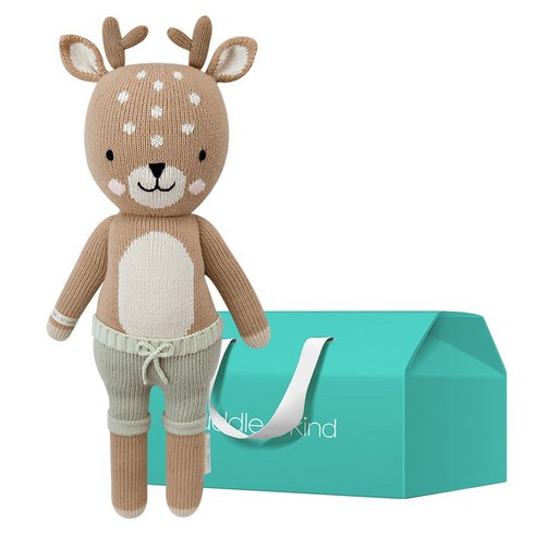 커들앤카인드 100% 핸드메이드 애착인형 + gift box 세트, 리틀 엘리엇 포운(인형), 1세트