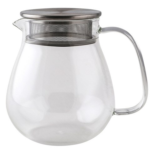 소소모소 클린 스텐 내열 유리 티팟, 투명, 1개, 600ml