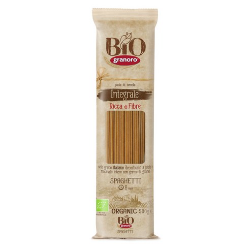 그라노로 유기농 통밀 스파게티, 1개, 500g