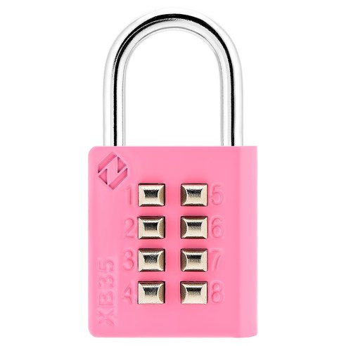 자커 컬러 브리스터 버튼 자물쇠 핑크 XB35, 1개