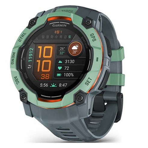 가민 인스팅트 3 AMOLED 아웃도어 GPS 스마트워치, 네오트로픽, 50mm, GPS + 블루투스