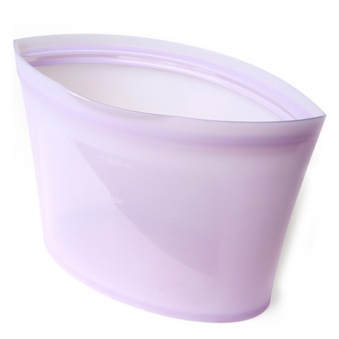 실리가든 실리콘 지퍼백 중형 1000ml, 퍼플, 1개