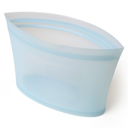 실리가든 실리콘 지퍼백 중형 1000ml, 소다블루, 1개