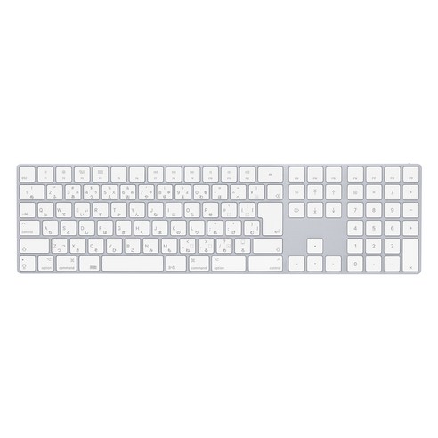 Apple Magic Keyboard with Numeric Keypad, 실버, 일본어