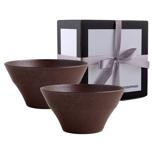 소소모소 단 면기 2p 선물 세트, 레드, 1세트