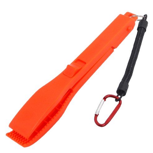 피싱그립 논슬립 원터치 고기집게, 레드, 1개