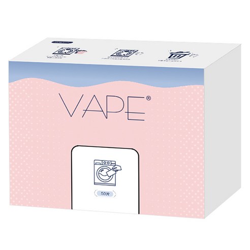 VAPE 일회용 뽑아쓰는 이염방지 세탁티슈, 50매, 1개
