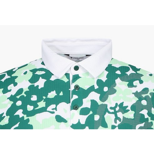 스타일과 편안함을 모두 갖춘 까스텔바작 남성용 카모 폴로 티셔츠
