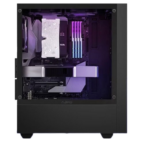 포유컴퓨터 2025 게이밍 조립 PC 라이젠5 라이젠 5000 시리즈 지포스 RTX 4060, 블랙, 16GB, 500GB, WIN11 Home, TR5646bbB