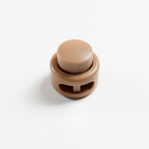 미소로운 기본원형 끈길이조절 버클 19 x 17 x 5 mm, 커피, 10개
