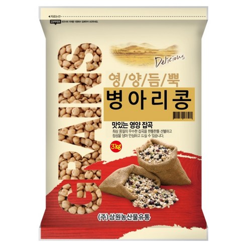 삼원농산 캐나다산 수입 병아리콩, 3kg, 1개