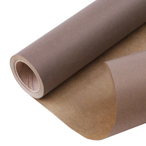 칼라 크라프트 종이롤 포장지 53cm x 15yd, 모카색, 1개
