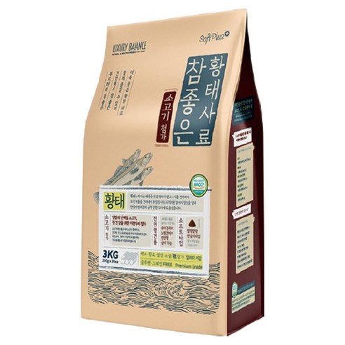 럭셔리발란스 전연령 강아지 소프트플러스 참좋은 황태사료, 소, 3kg, 1개