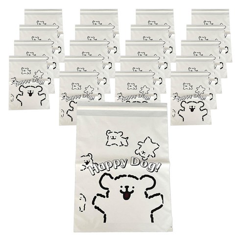 올하이 다용도 선물 포장 귀여운 캐릭터 포장봉투, 20개, 크림옐로우