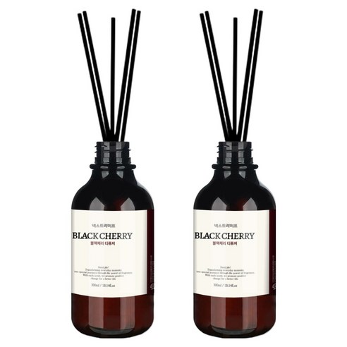 넥스트라이프 프리미엄 실내 디퓨저, 2개, 300ml, 블랙체리