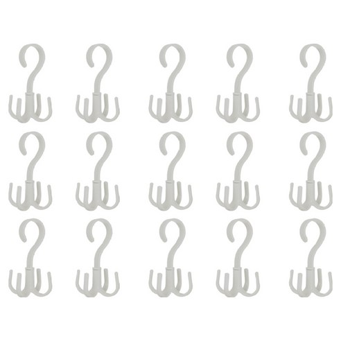 오마땅 네발후크 다용도 회전걸이, 그레이, 15개