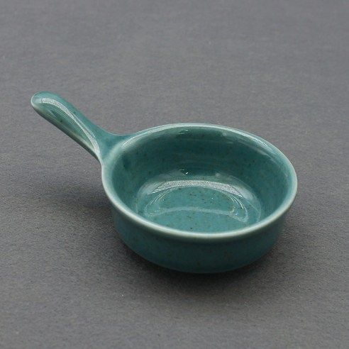 달소금 귀여운 손잡이 소스볼 7 x 10.5 x 3 cm, 피콕(유광), 1개