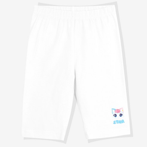 프리미에팜 여아용 위시캣 코코냥 면스판 5부 레깅스