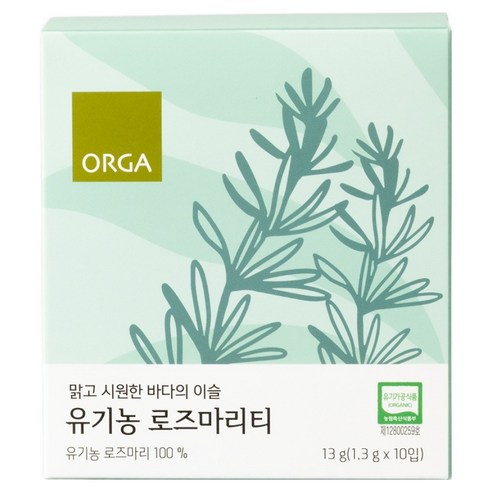 올가홀푸드 유기농 로즈마리티, 1.3g, 10개입, 1개