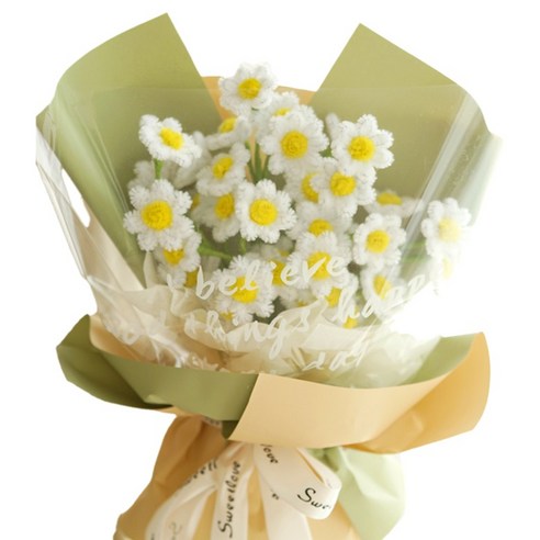 에버리즈 모루 꽃다발 만들기 DIY키트 세트, 1세트, 07 데이지