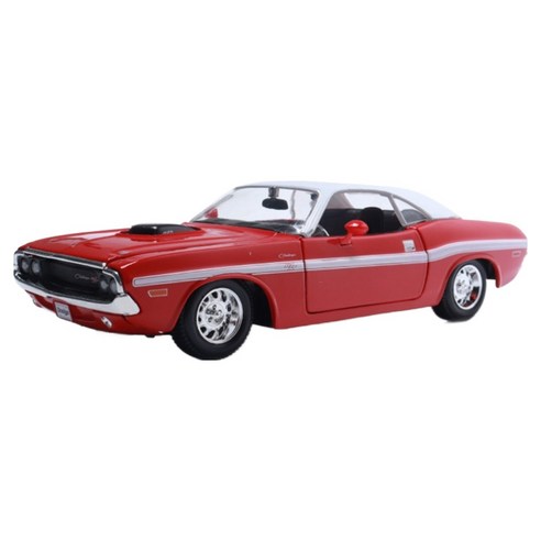 마이스토 1:24 1970 닷지 챌린저 RT Coupe 올드카 다이캐스트, 레드