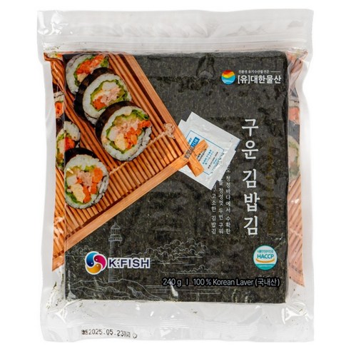 완도건강해 구운 김밥김 100p, 240g, 1개