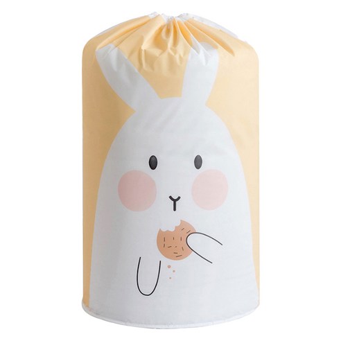 withWIN PEVA 옷 의류 이불 보관주머니, 옐로우토끼, 1개