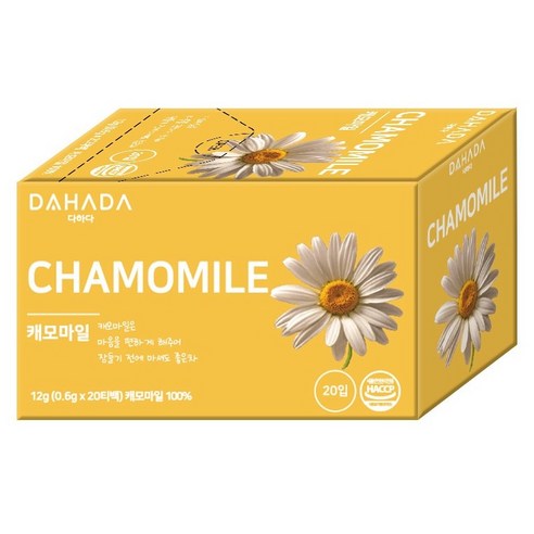 다하다 캐모마일 차, 1개, 20개입, 0.6g