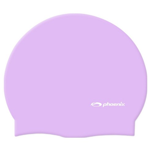 피닉스 실리콘 로고 솔리드형 수영모 PCS-02, 바이올렛, 1개