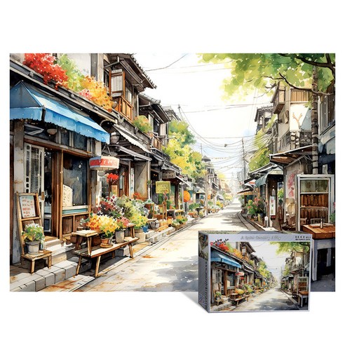 애드원퍼즐, 조용한 시골 골목길, 1개, 1000피스