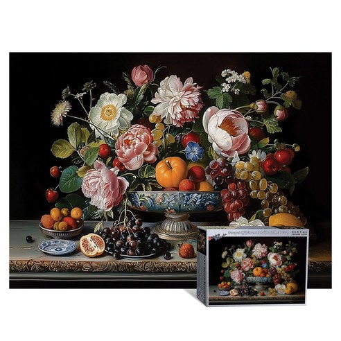 애드원퍼즐, 화려한 꽃병, 1개, 1000피스