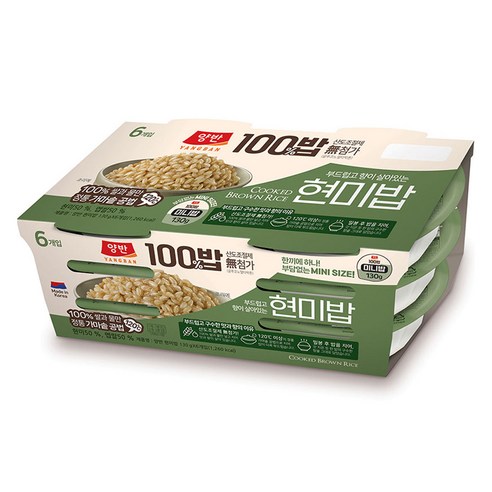 양반 동원 양반 100밥 현미밥, 130g, 1개
