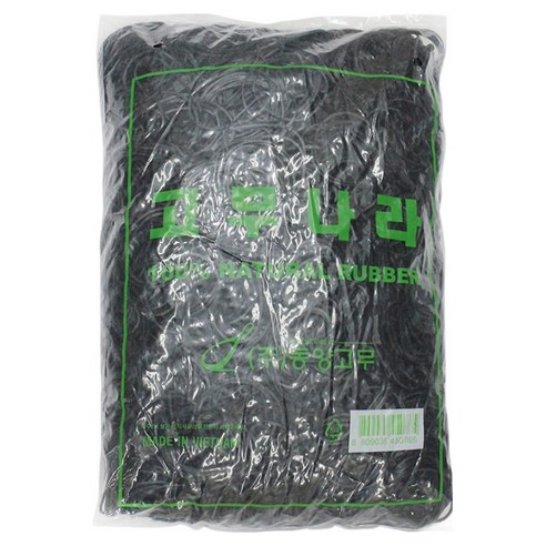 고무나라 고무밴드 1kg 70 x 1.5 mm, 검정, 1개