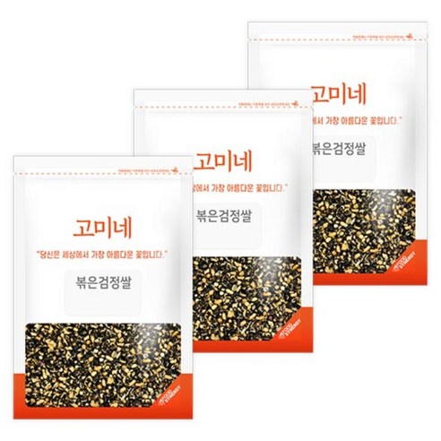 고미네 볶은검정쌀, 100g, 3개