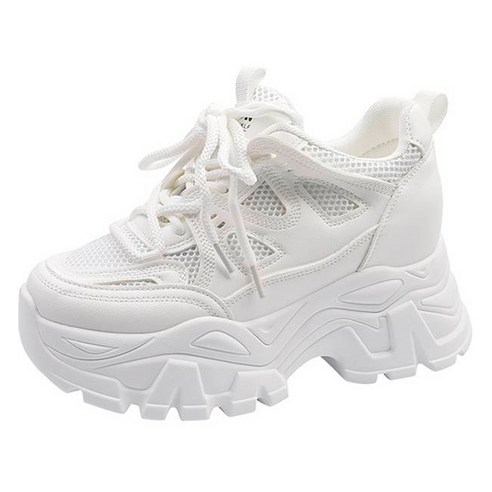 TOPUS 여성용 나인 키높이 통굽 패션 스니커즈 9cm